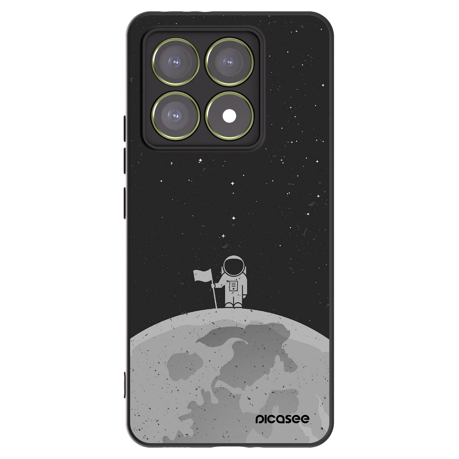 Picasee silikónový čierny obal pre Xiaomi 14T - Astronaut