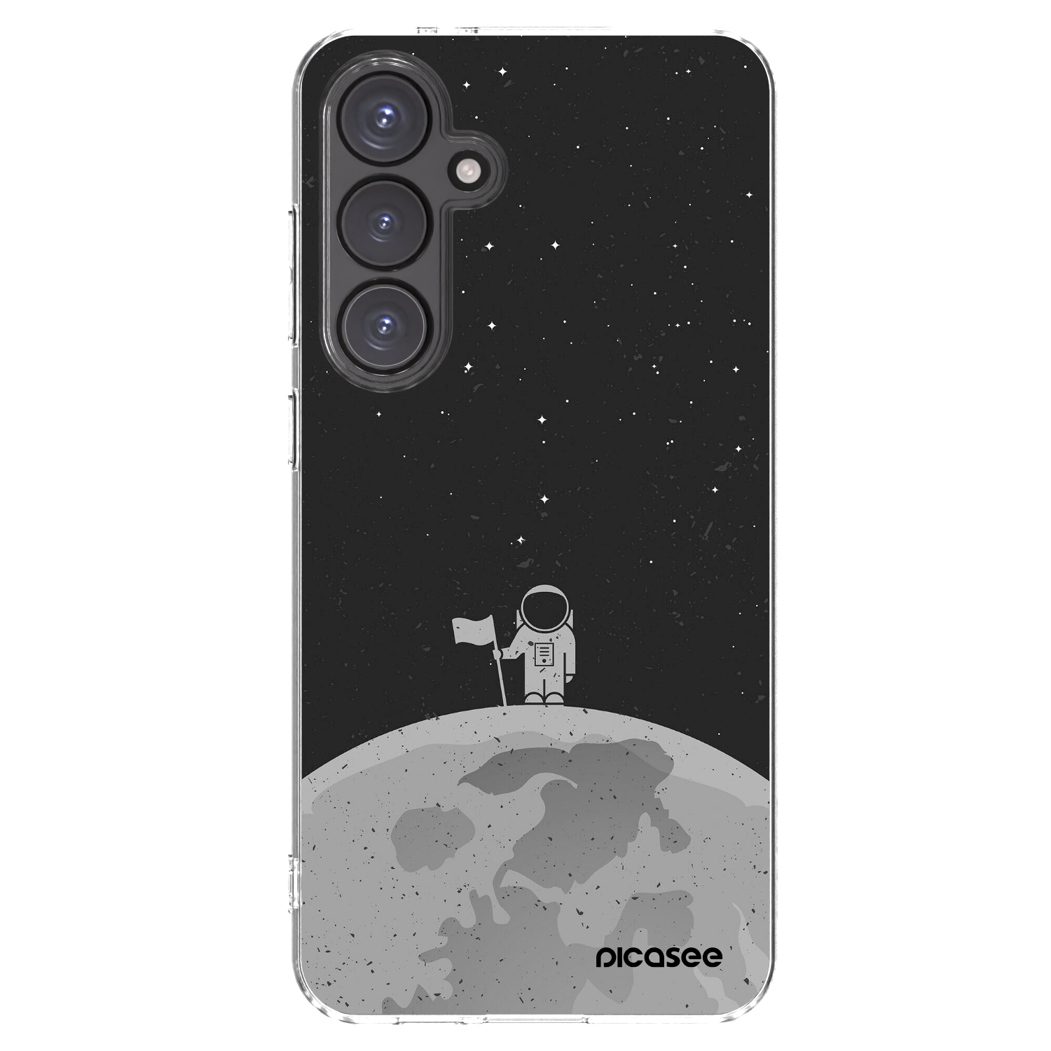 Picasee silikónový prehľadný obal pre Samsung Galaxy S24 FE S721B - Astronaut
