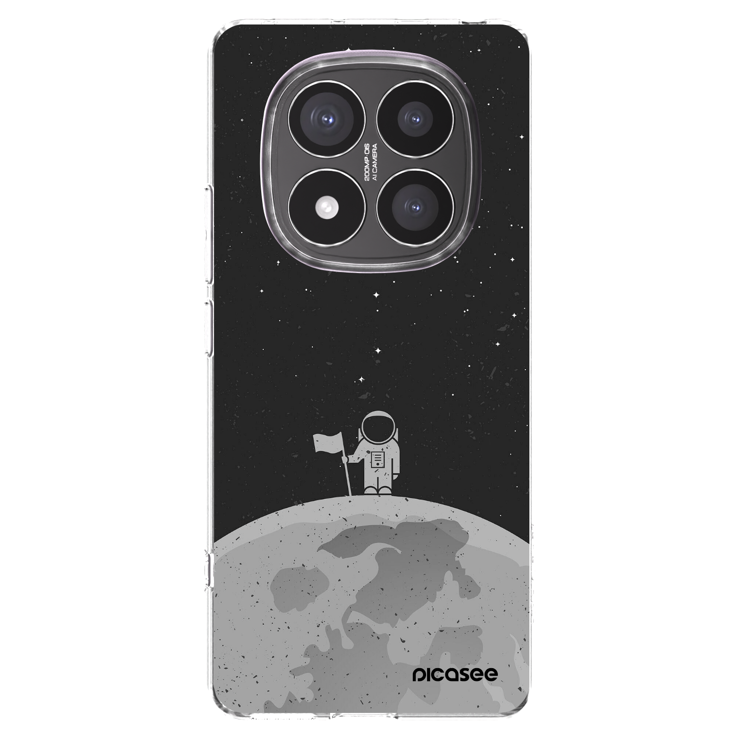 Picasee silikónový prehľadný obal pre Xiaomi Redmi Note 14 Pro+ 5G - Astronaut