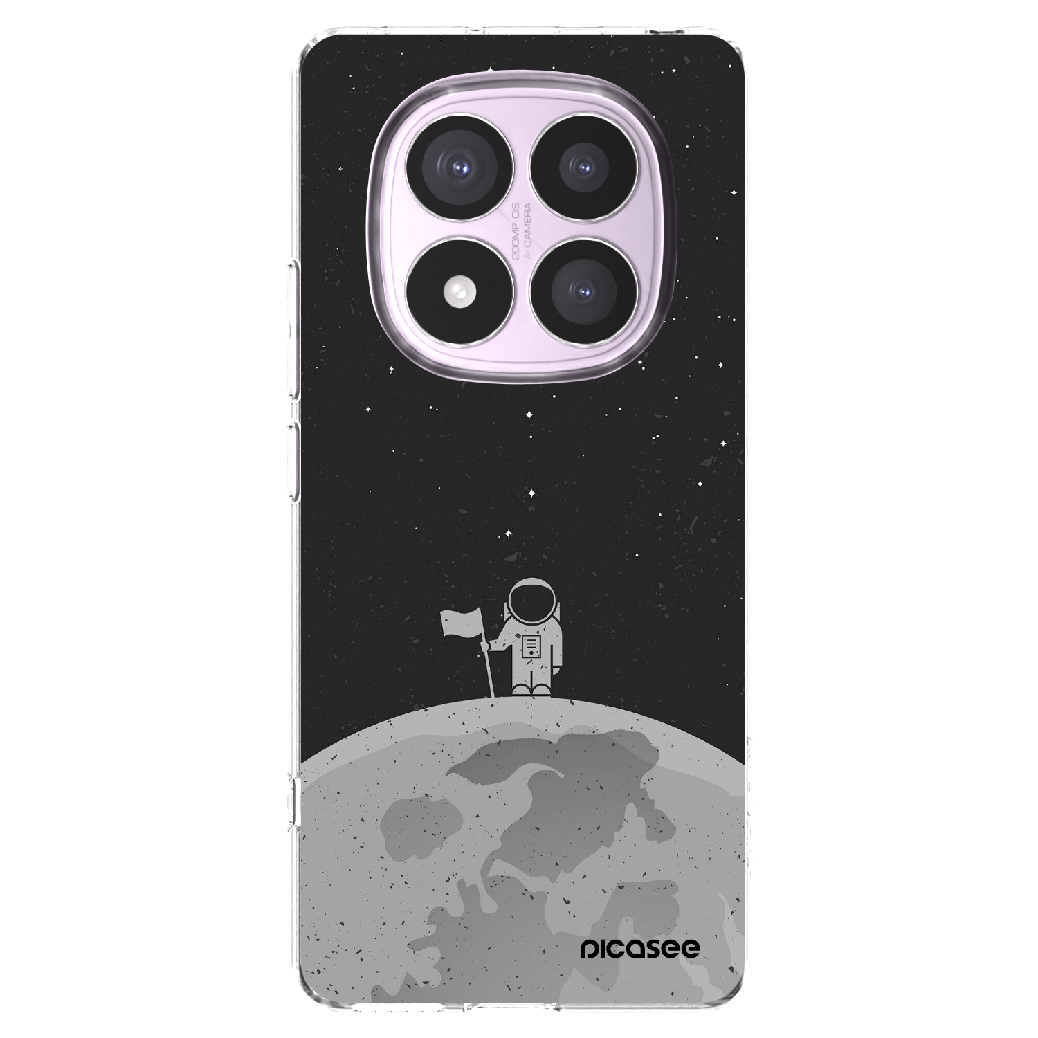 Silikónový prehľadný obal pre Xiaomi Redmi Note 14 Pro 5G - Astronaut