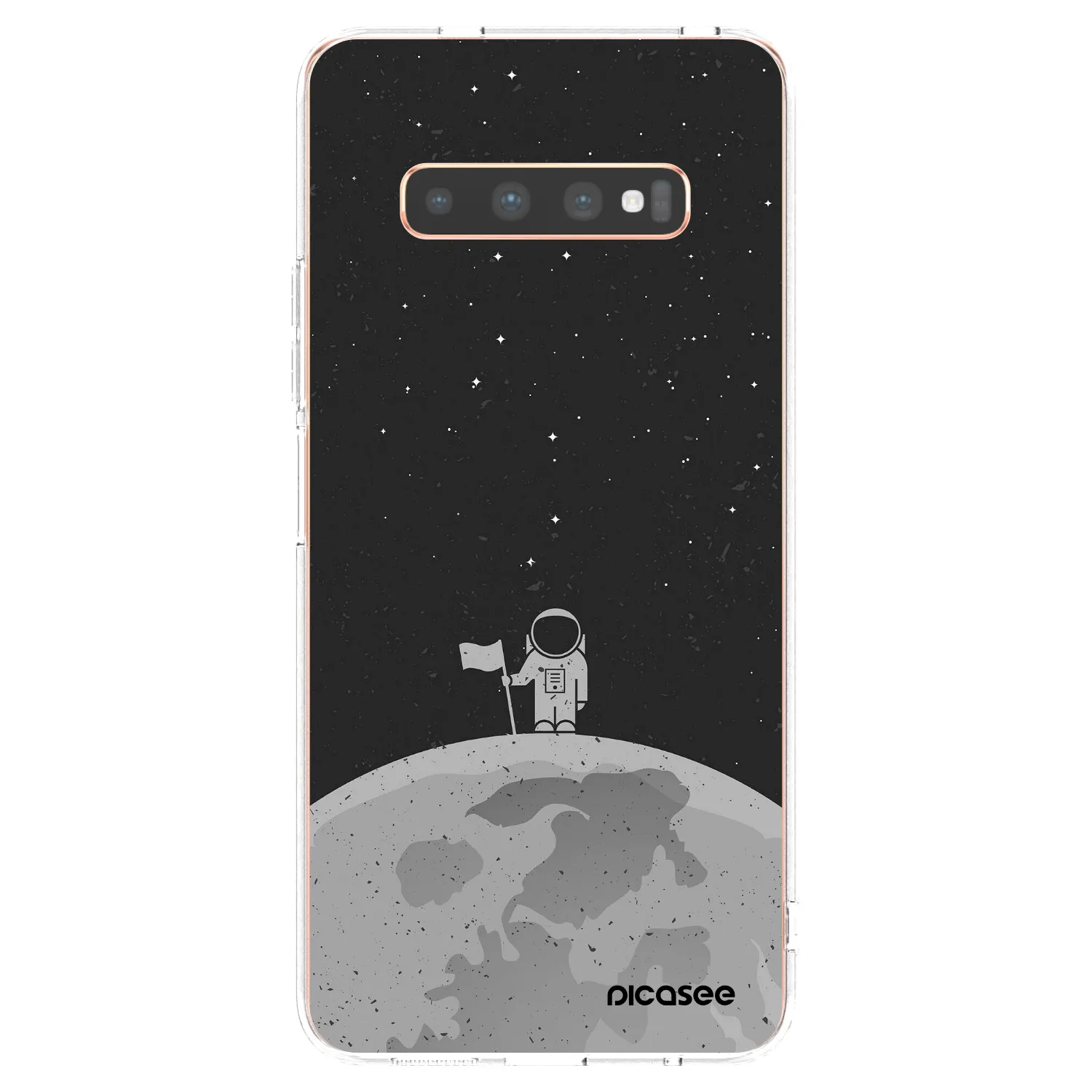 Picasee silikónový prehľadný obal pre Samsung Galaxy S10 Plus G975 - Astronaut