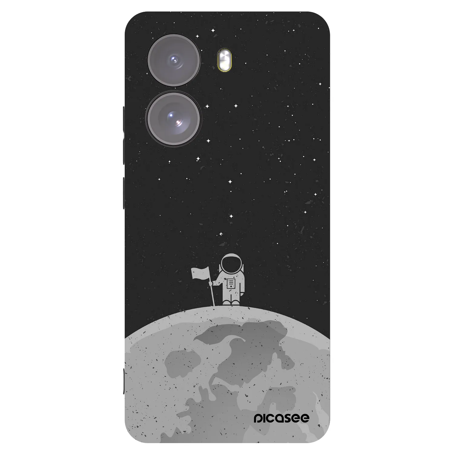 Picasee silikónový čierny obal pre Xiaomi Poco X7 - Astronaut
