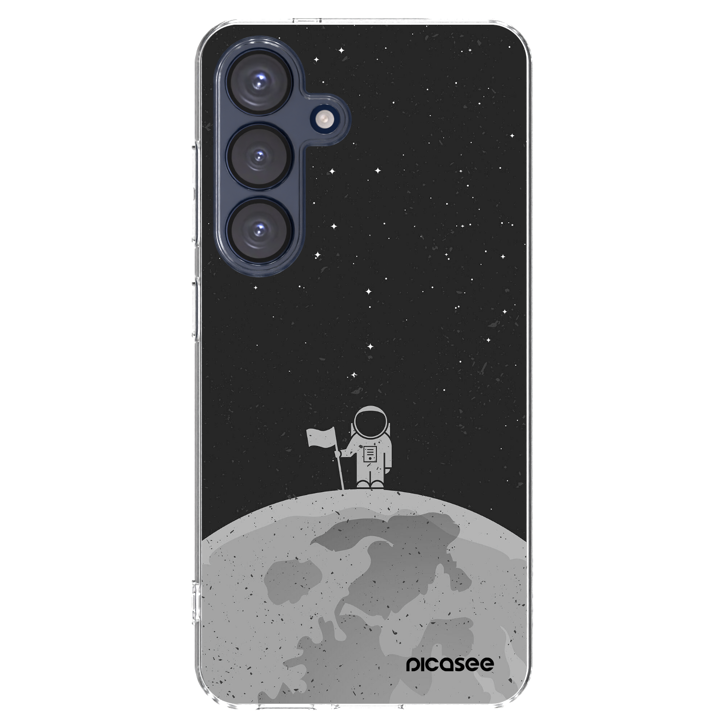 Picasee silikónový prehľadný obal pre Samsung Galaxy S25 5G - Astronaut