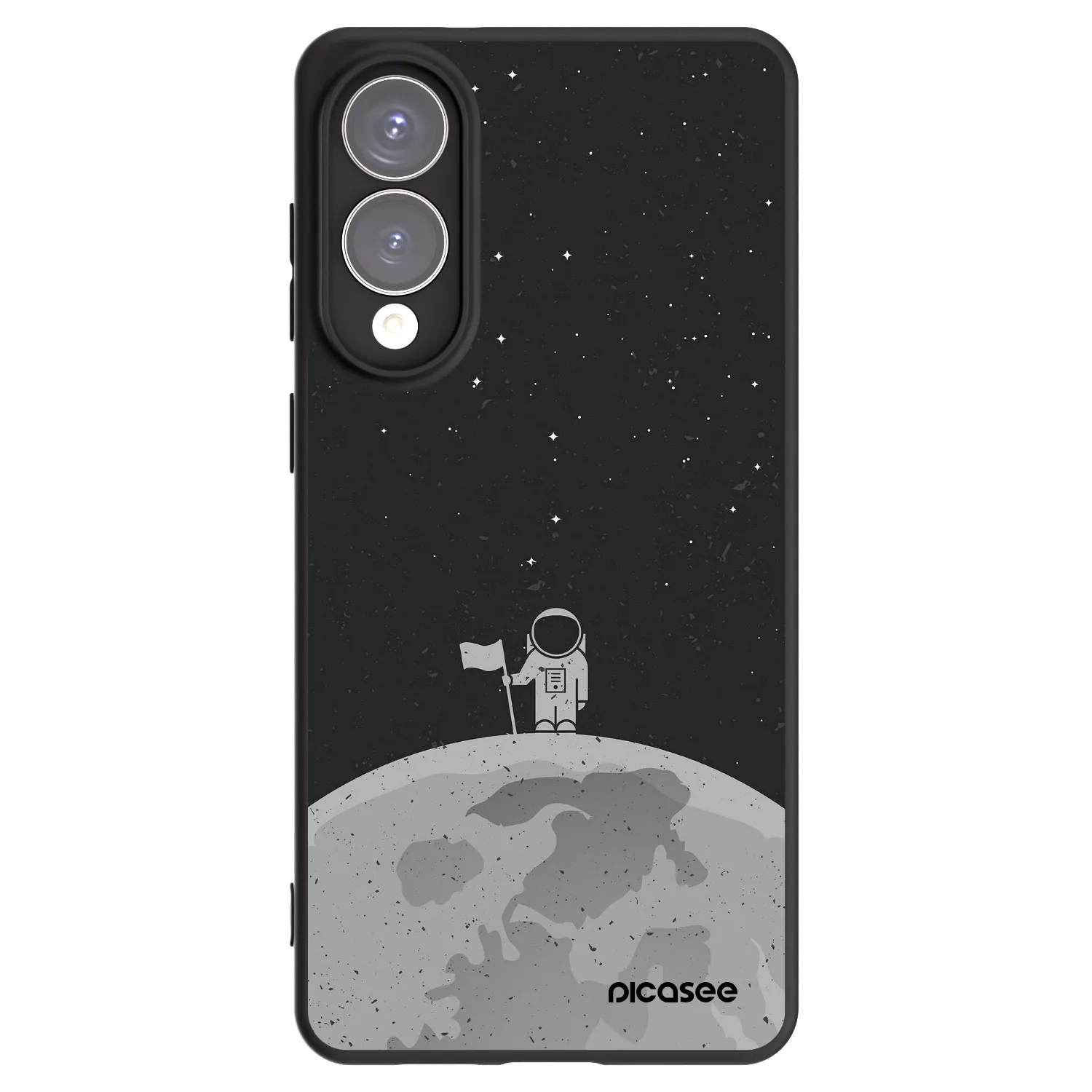 Picasee silikónový čierny obal pre Samsung Galaxy S25 Edge 5G - Astronaut
