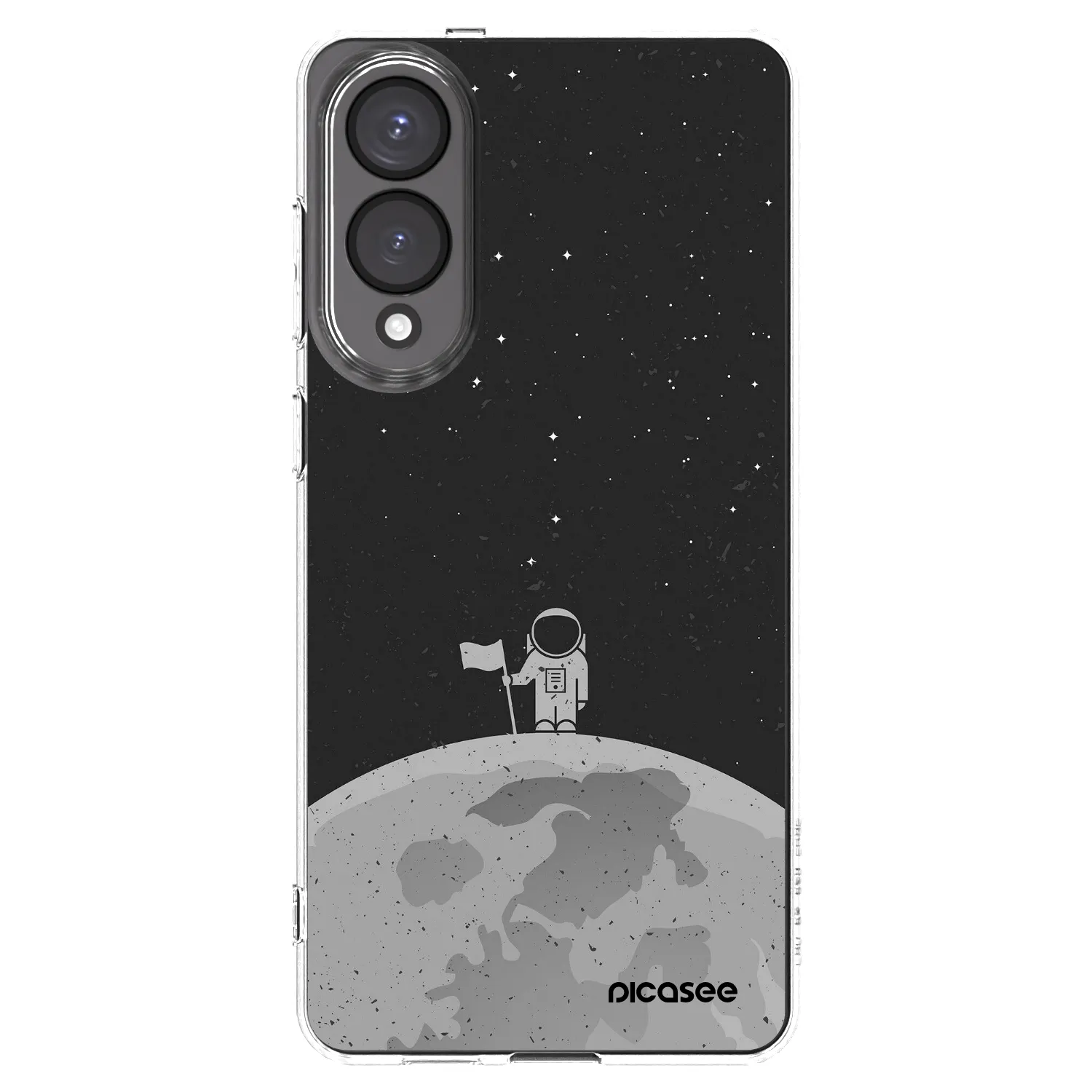 Picasee silikónový prehľadný obal pre Samsung Galaxy S25 Edge 5G - Astronaut