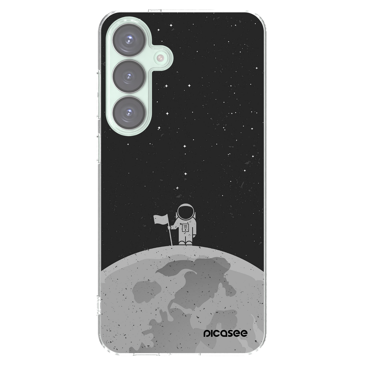 Picasee silikónový prehľadný obal pre Samsung Galaxy S25+ 5G - Astronaut