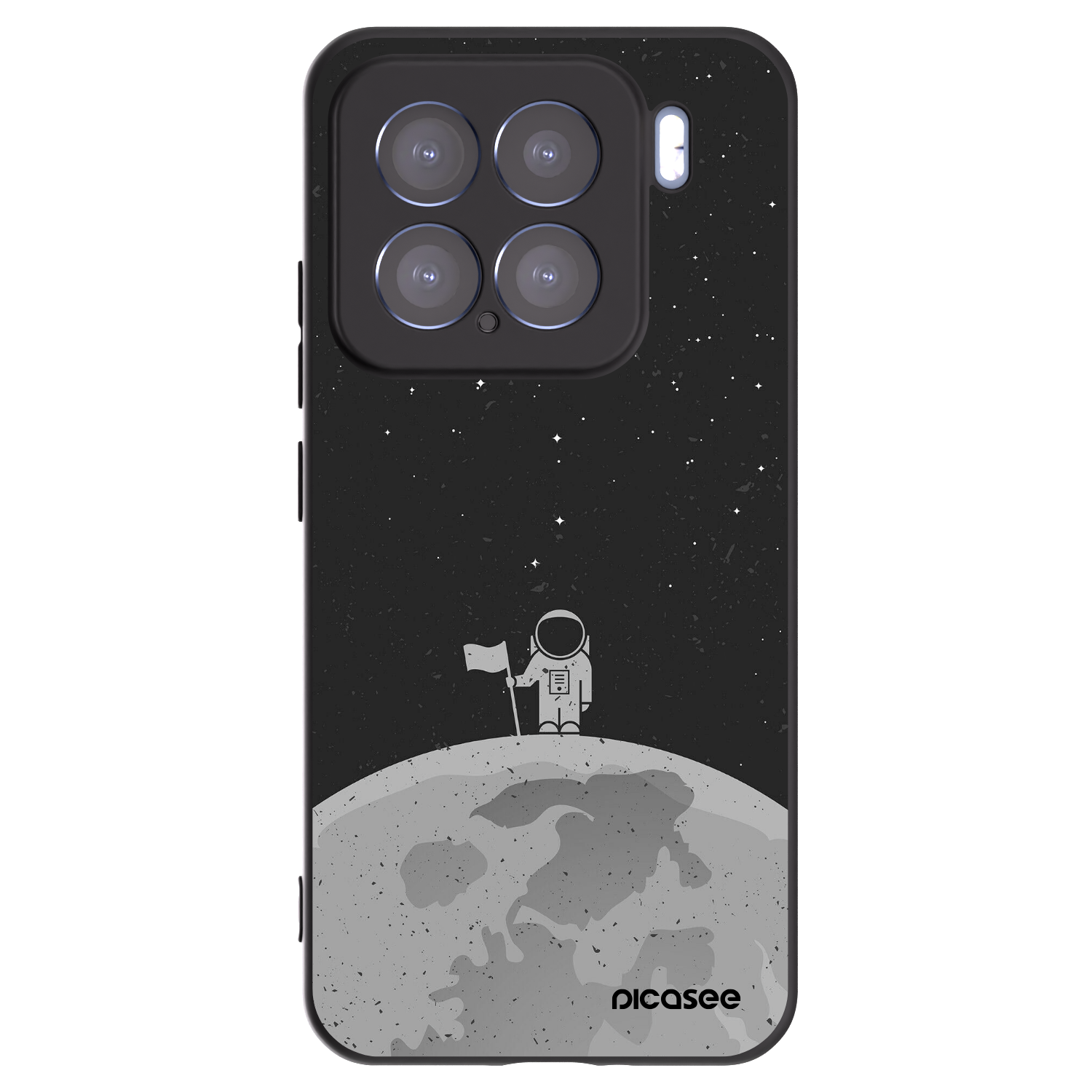 Silikónový čierny obal pre Xiaomi 15 - Astronaut