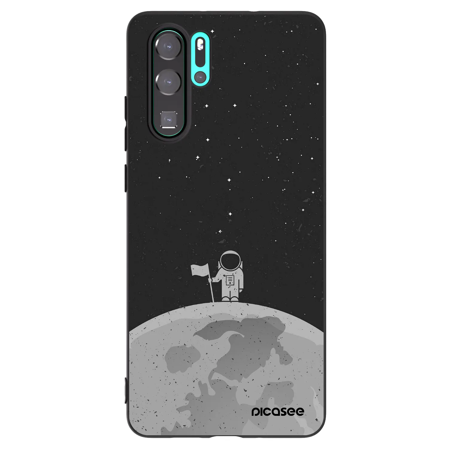 Picasee silikónový čierny obal pre Huawei P30 Pro - Astronaut