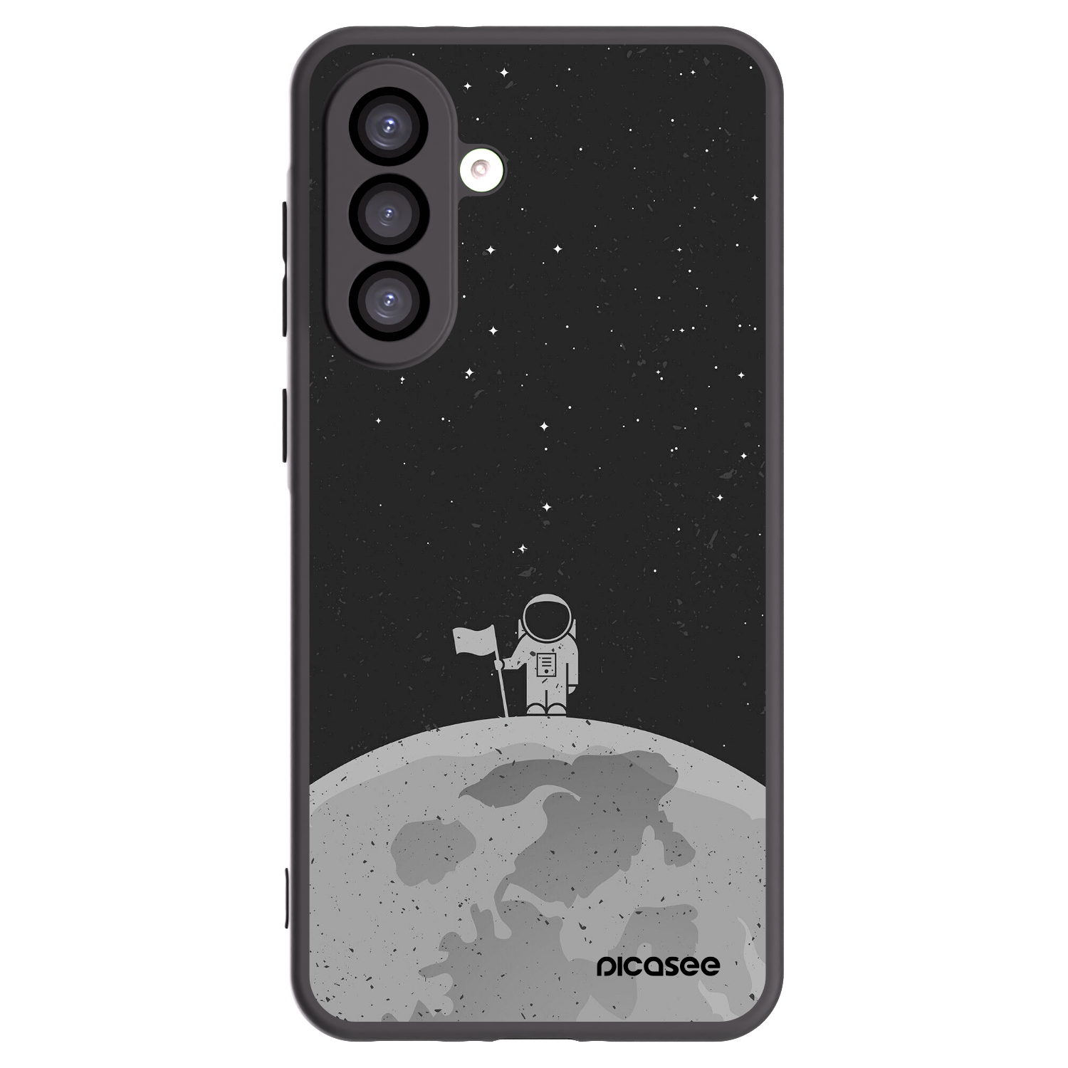 Picasee silikónový čierny obal pre Samsung Galaxy A26 5G A266B - Astronaut