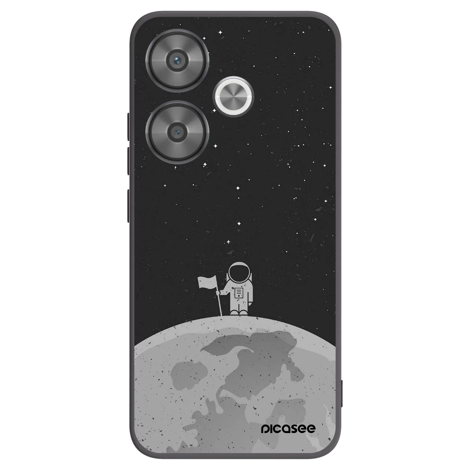 Picasee silikónový čierny obal pre Xiaomi Poco F6 - Astronaut