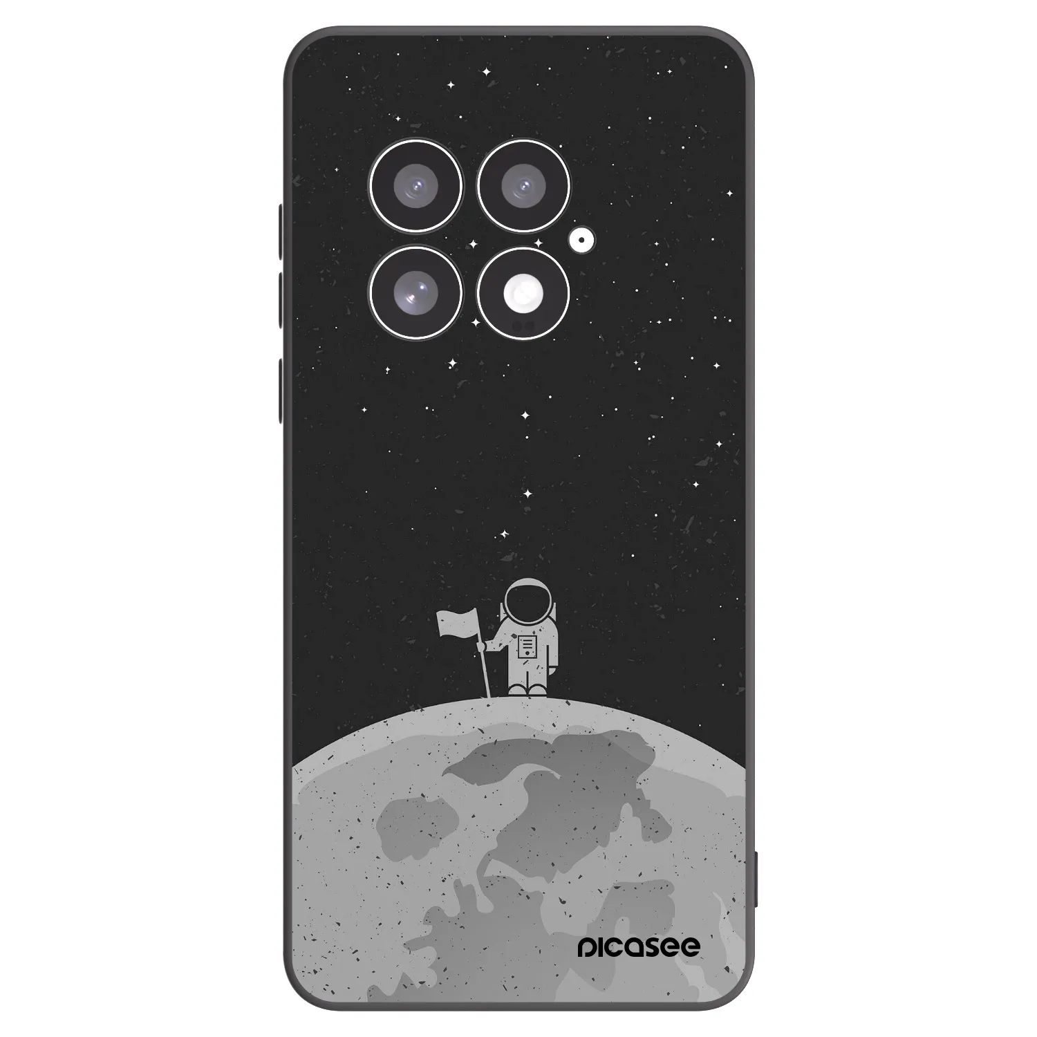 Picasee silikónový čierny obal pre OnePlus 13 5G - Astronaut