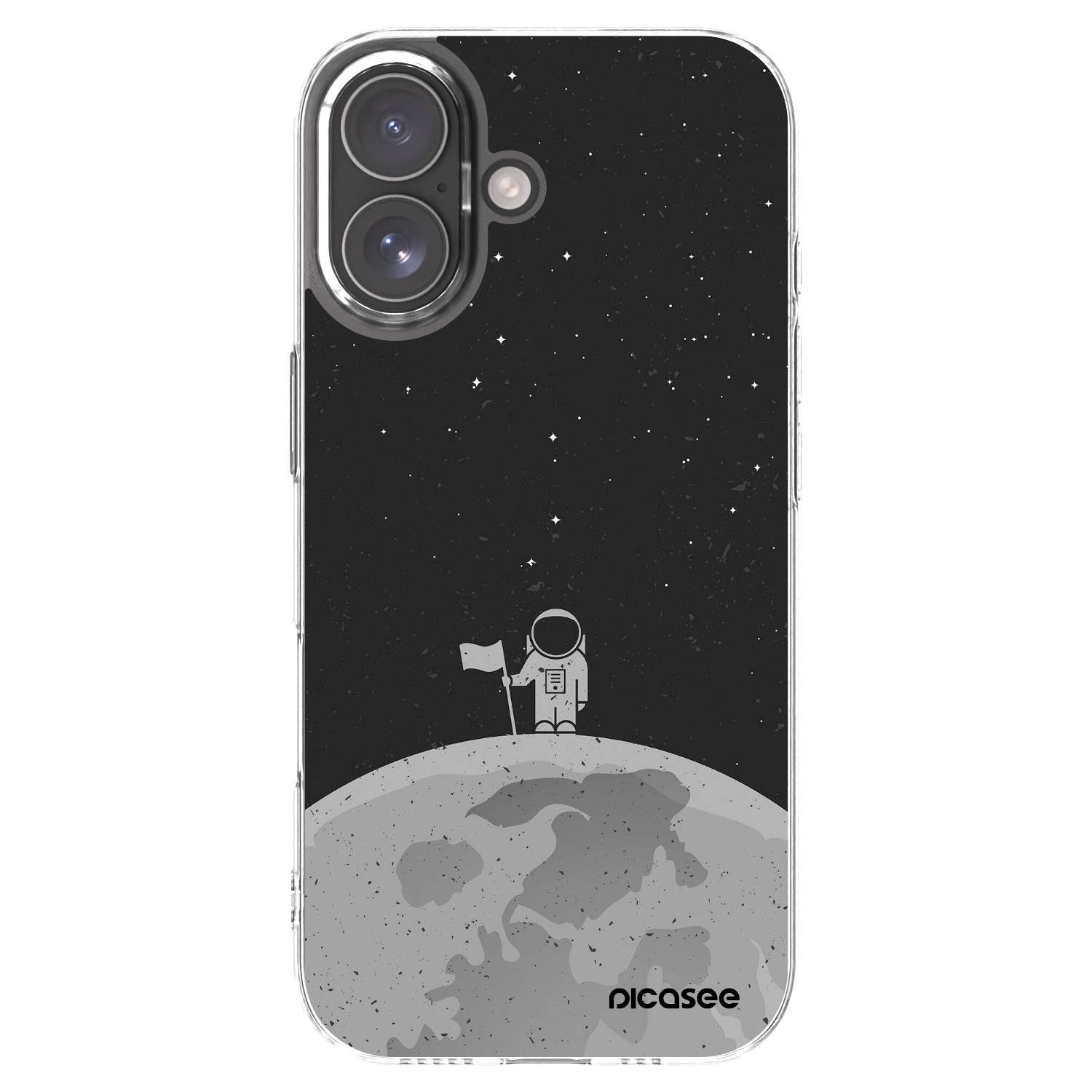 Picasee silikónový prehľadný obal pre Apple iPhone 17 - Astronaut