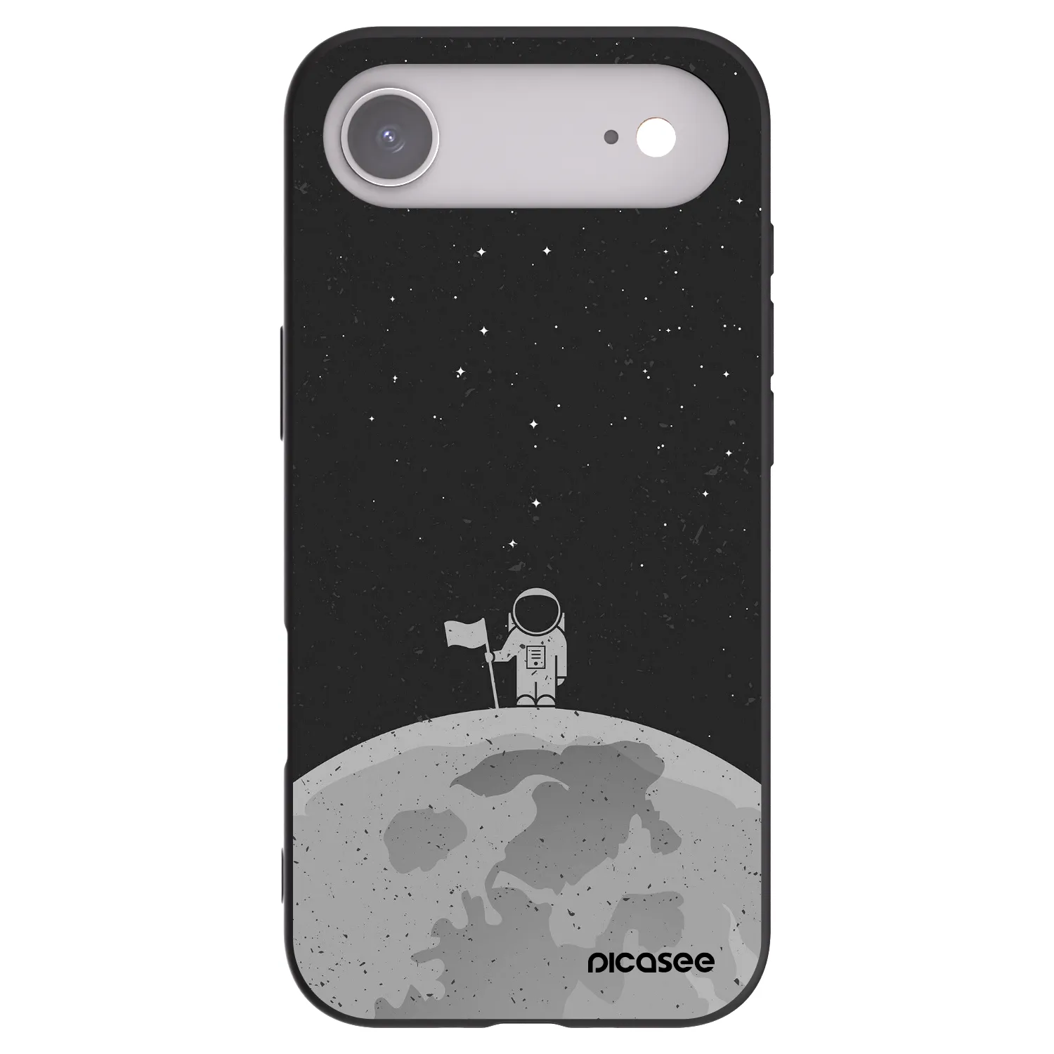 Picasee silikónový čierny obal pre Apple iPhone Air - Astronaut