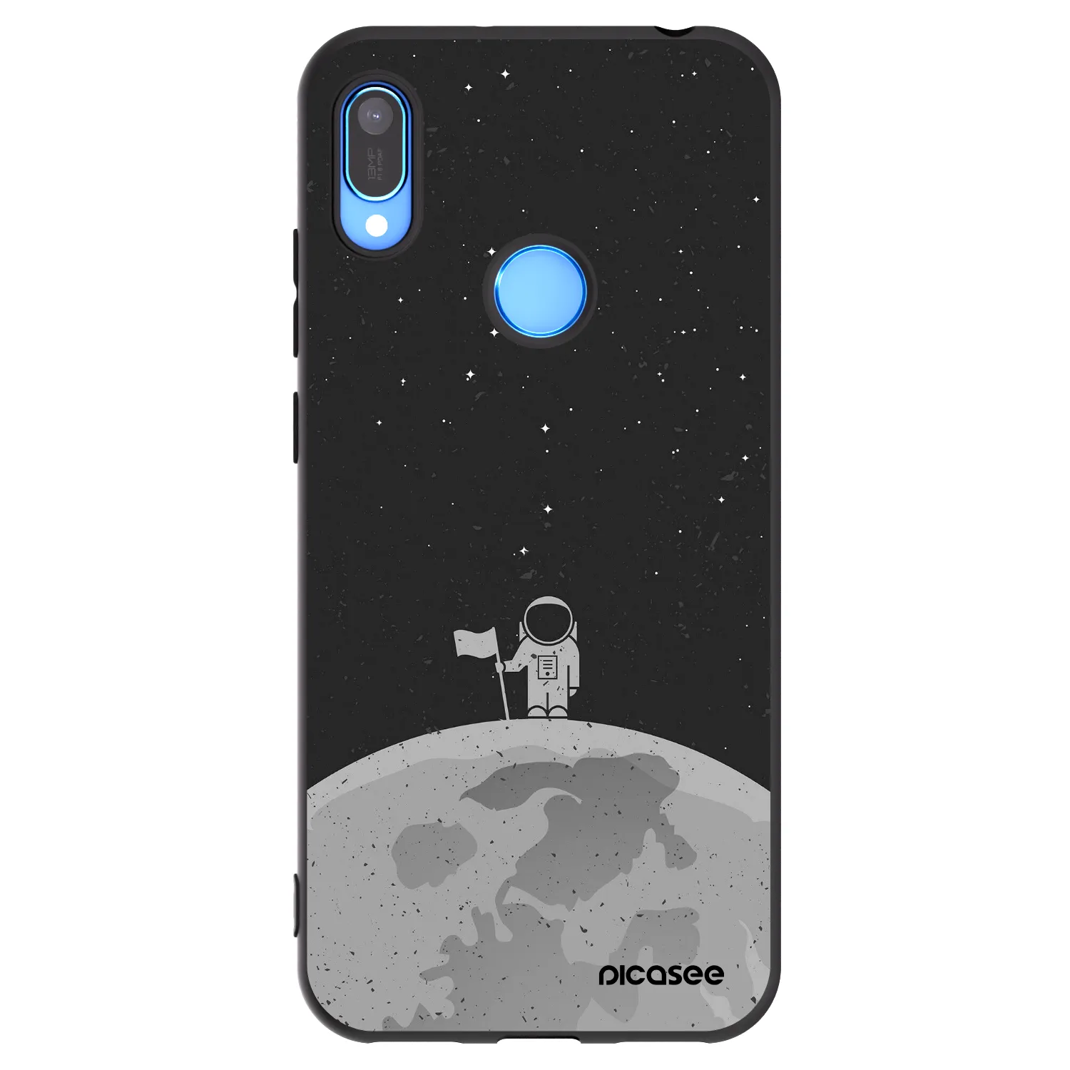 Picasee silikónový čierny obal pre Huawei Y6 2019 - Astronaut
