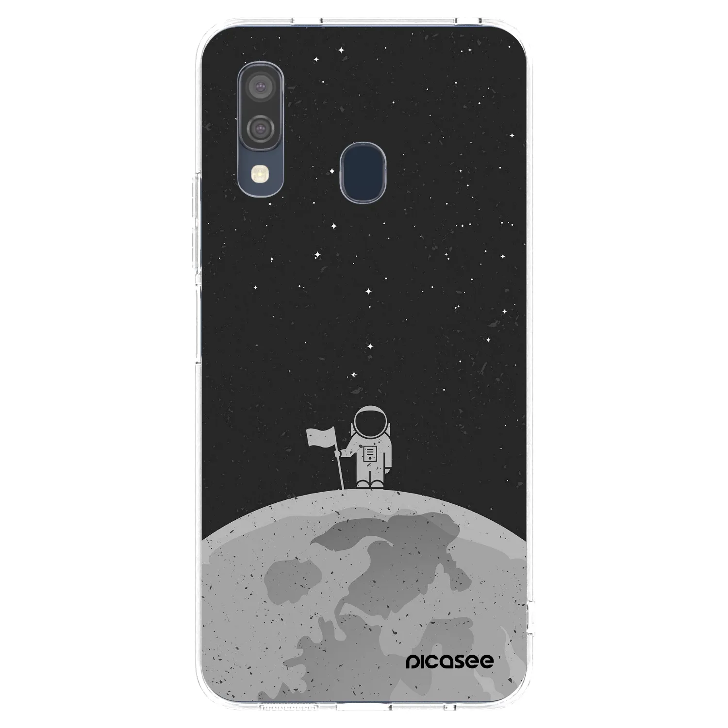 Picasee silikónový prehľadný obal pre Samsung Galaxy A40 A405F - Astronaut