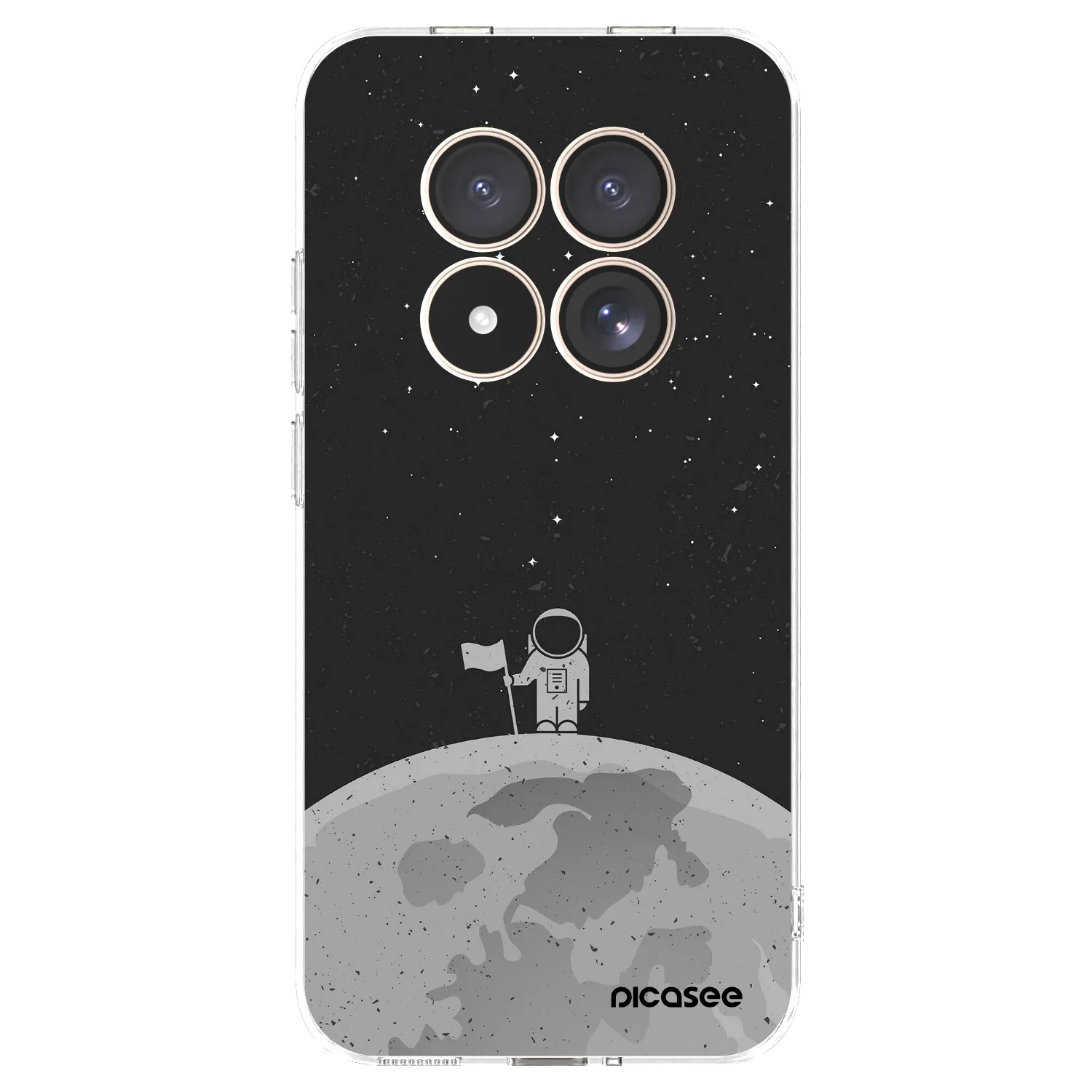 Picasee silikónový prehľadný obal pre Xiaomi Redmi Note 15 Pro 4G - Astronaut