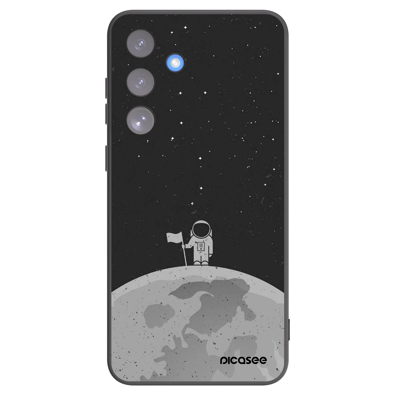 Picasee silikónový čierny obal pre Samsung Galaxy S25 FE 5G - Astronaut