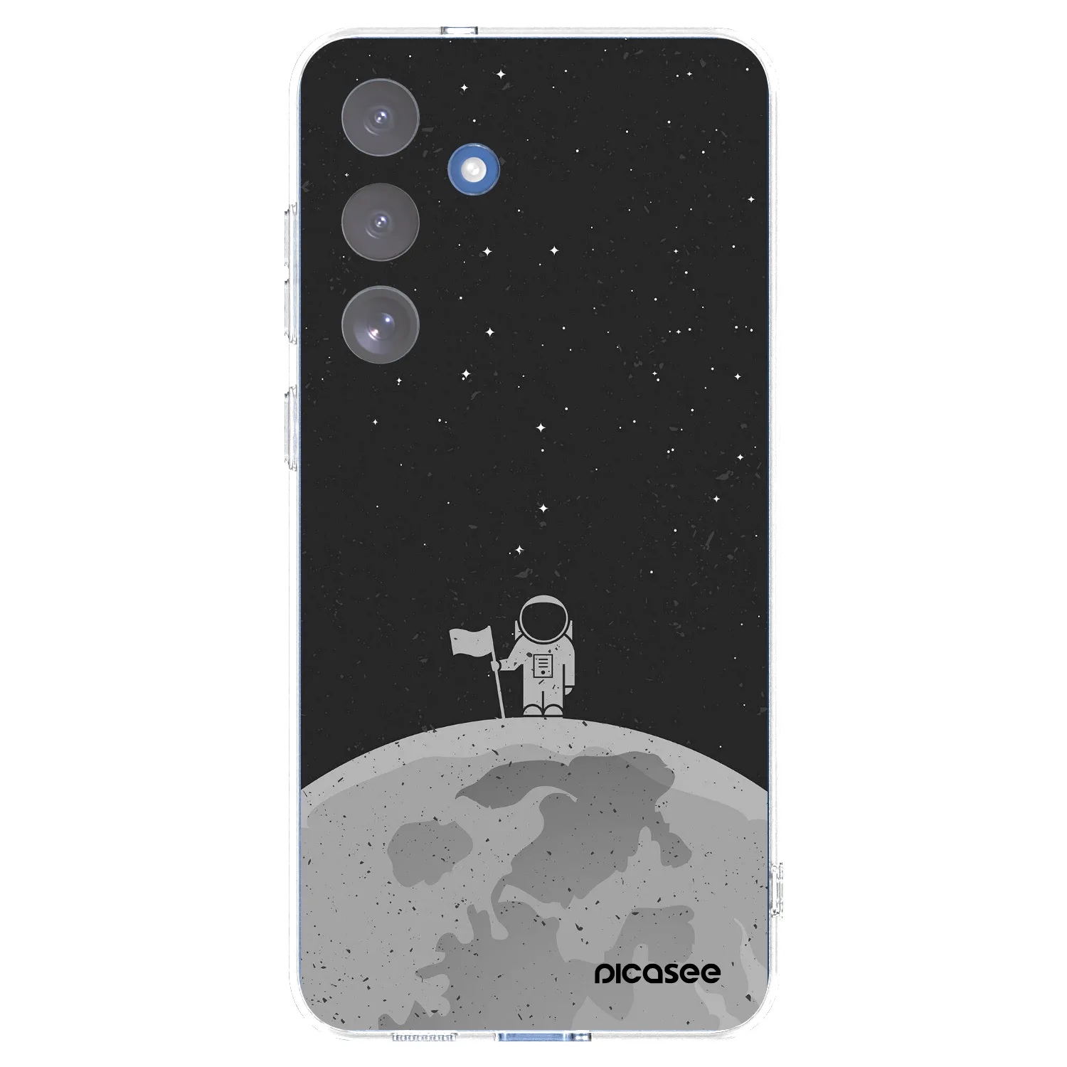 Picasee silikónový prehľadný obal pre Samsung Galaxy S25 FE 5G - Astronaut