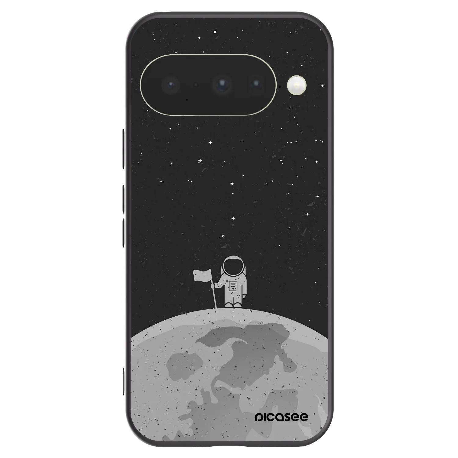 Picasee silikónový čierny obal pre Google Pixel 10 - Astronaut