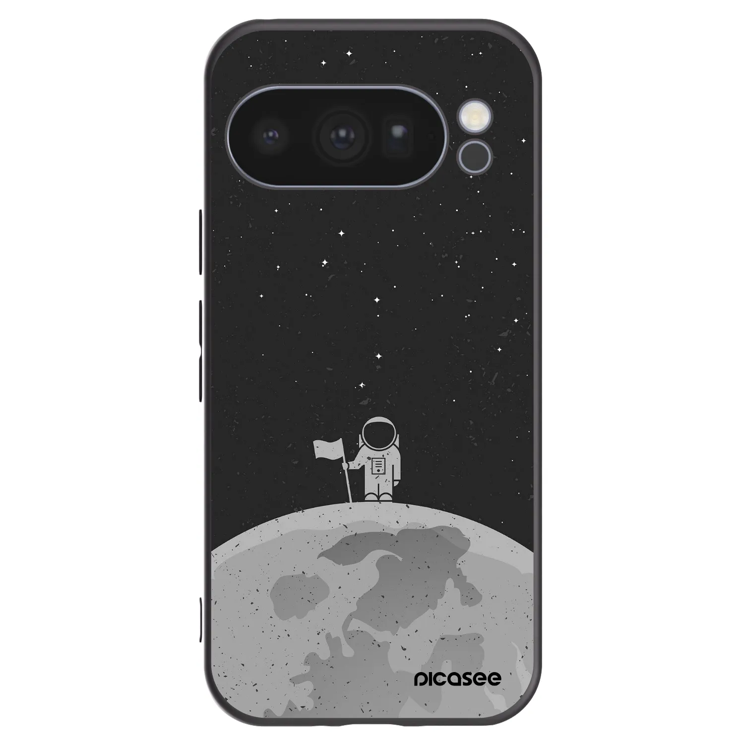 Silikónový čierny obal pre Google Pixel 10 Pro - Astronaut