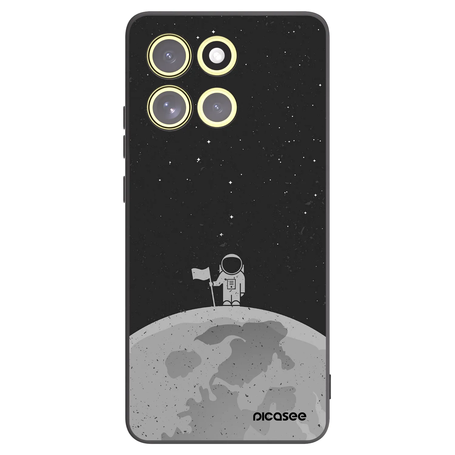 Picasee silikónový čierny obal pre Motorola Moto G86 Power 5G - Astronaut