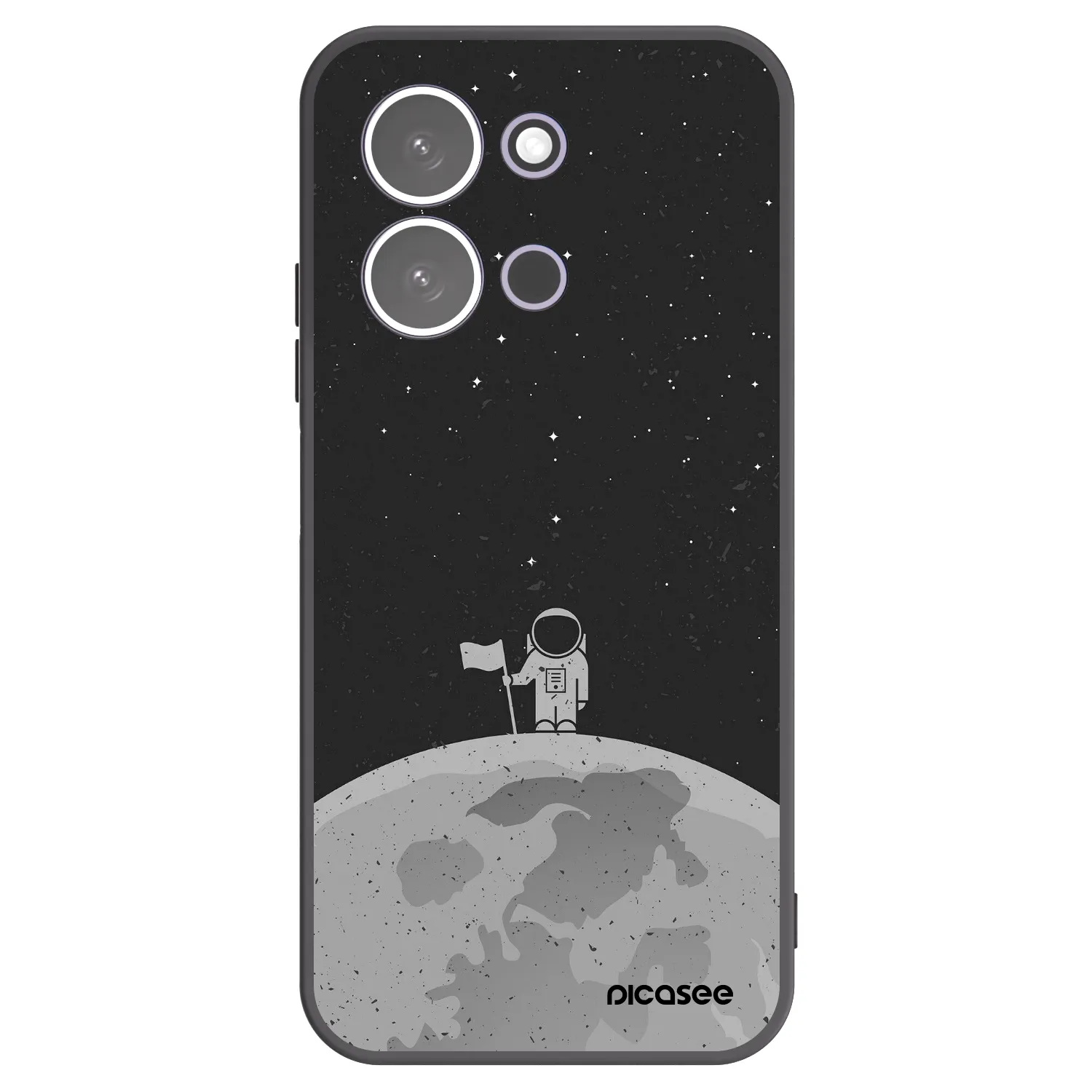 Picasee silikónový čierny obal pre Xiaomi Redmi 15C 5G - Astronaut