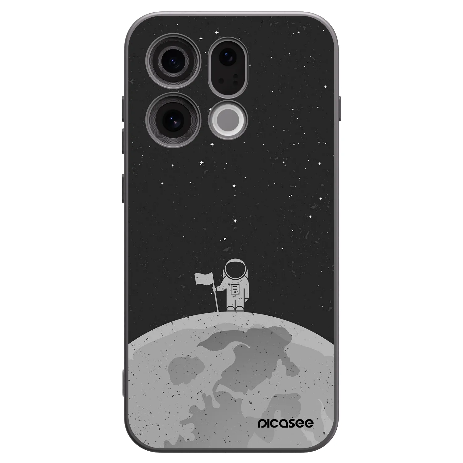 Picasee silikónový čierny obal pre OPPO Find X9 - Astronaut