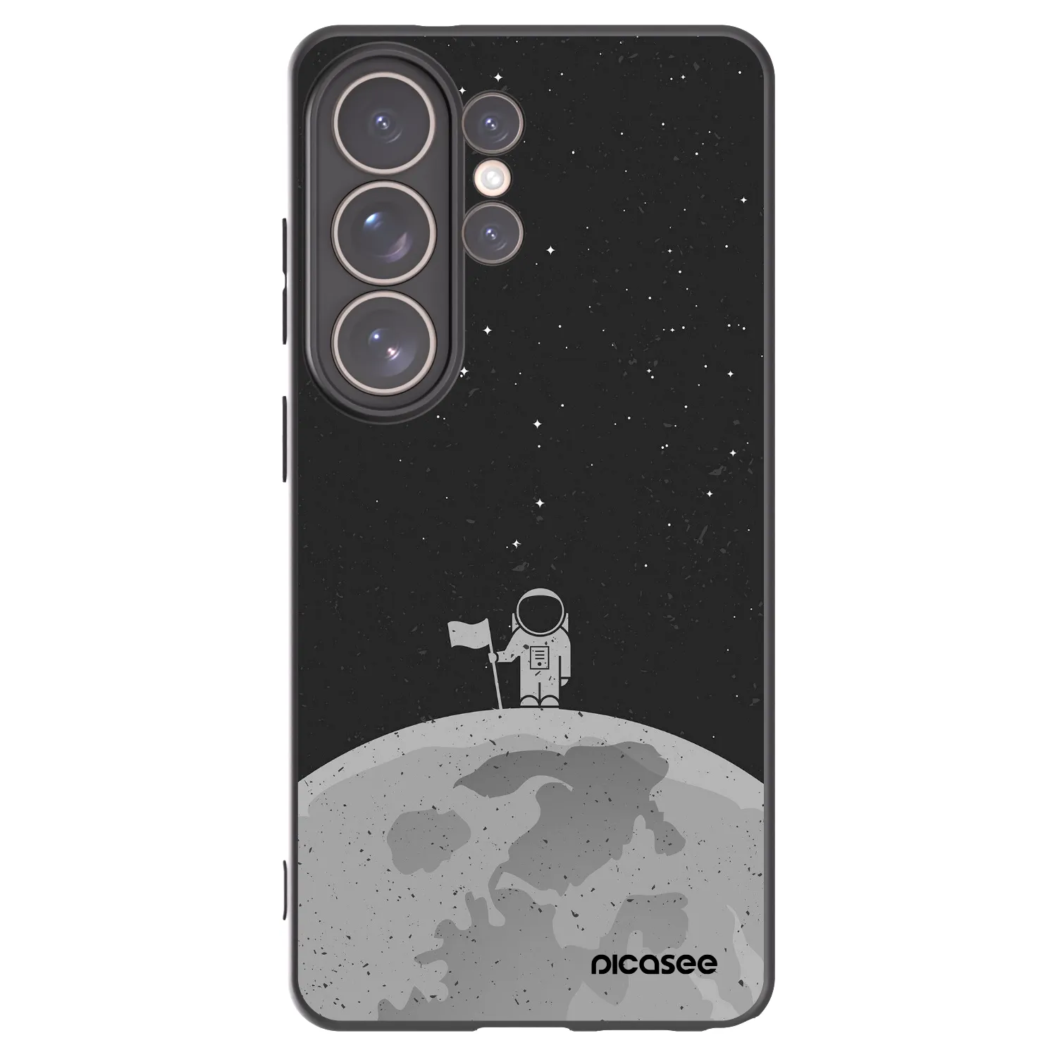 Picasee silikónový čierny obal pre Samsung Galaxy S26 Ultra - Astronaut
