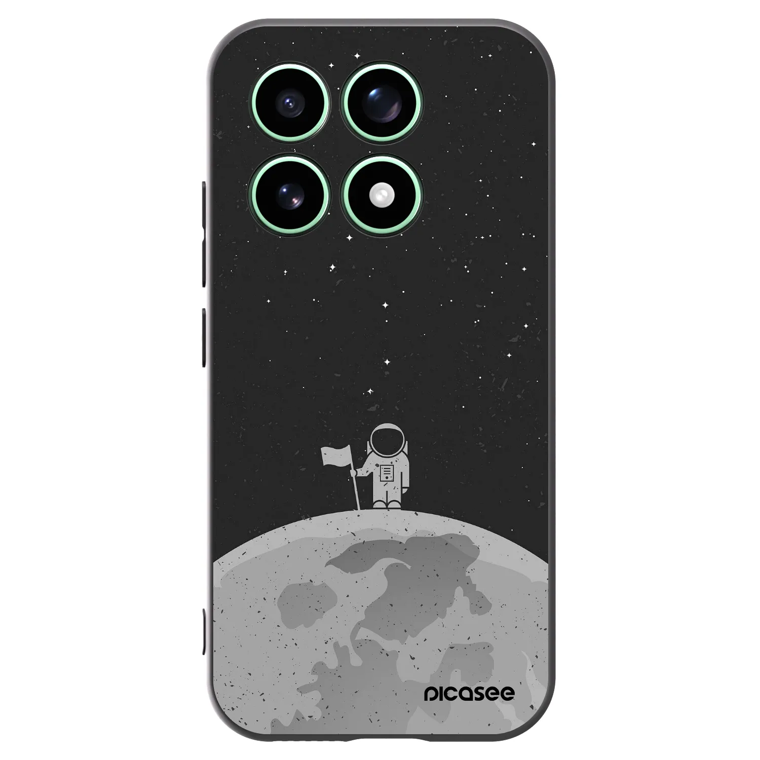 Picasee silikónový čierny obal pre Xiaomi 17 - Astronaut
