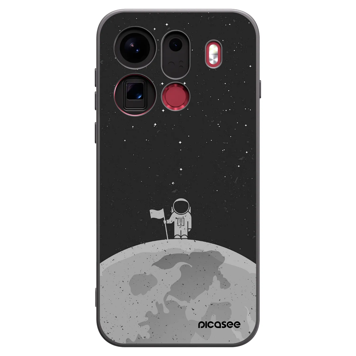 Picasee silikónový čierny obal pre OPPO Find X9 Pro - Astronaut