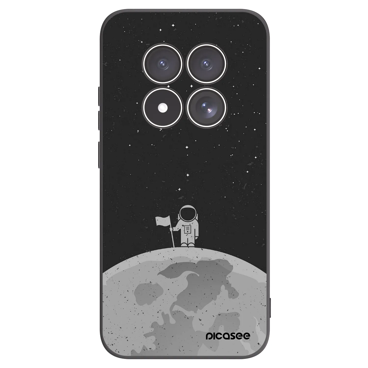 Picasee silikónový čierny obal pre Xiaomi Redmi Note 15 Pro 5G - Astronaut