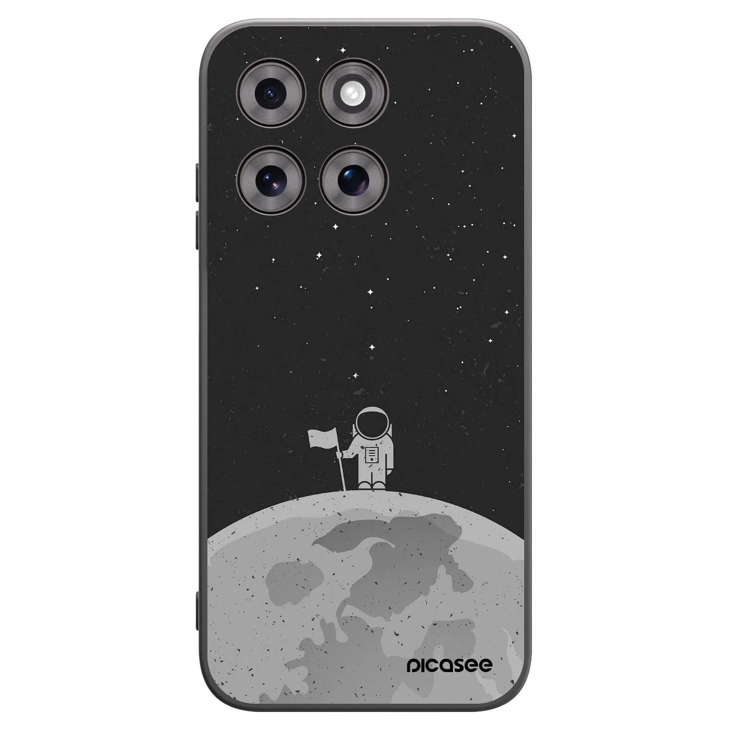 Picasee silikónový čierny obal pre Motorola Moto G77 - Astronaut