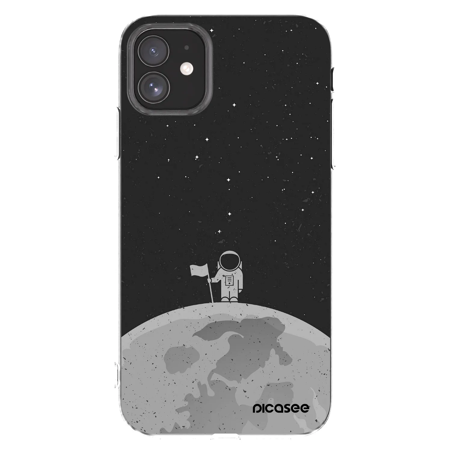 Picasee silikónový prehľadný obal pre Apple iPhone 11 - Astronaut