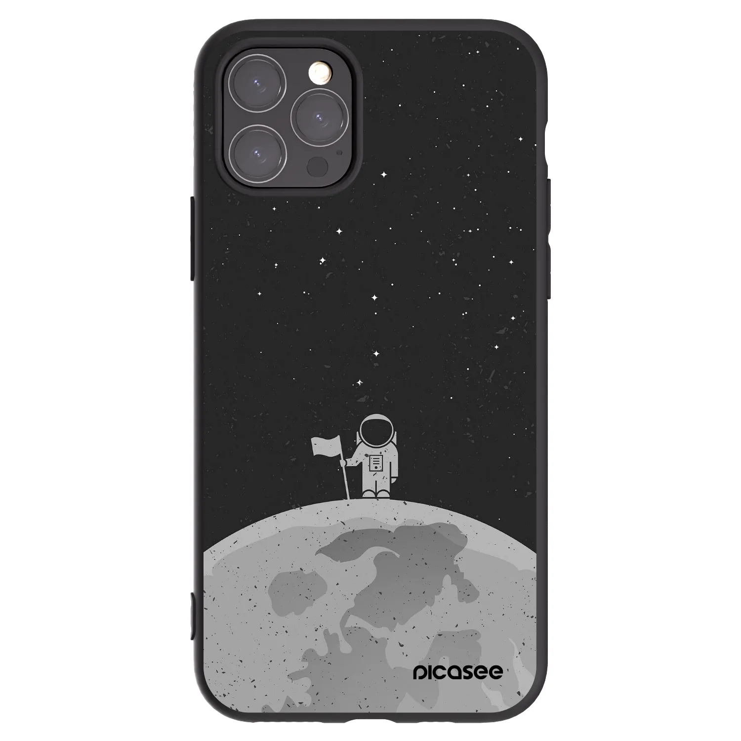 Picasee silikónový čierny obal pre Apple iPhone 11 Pro - Astronaut