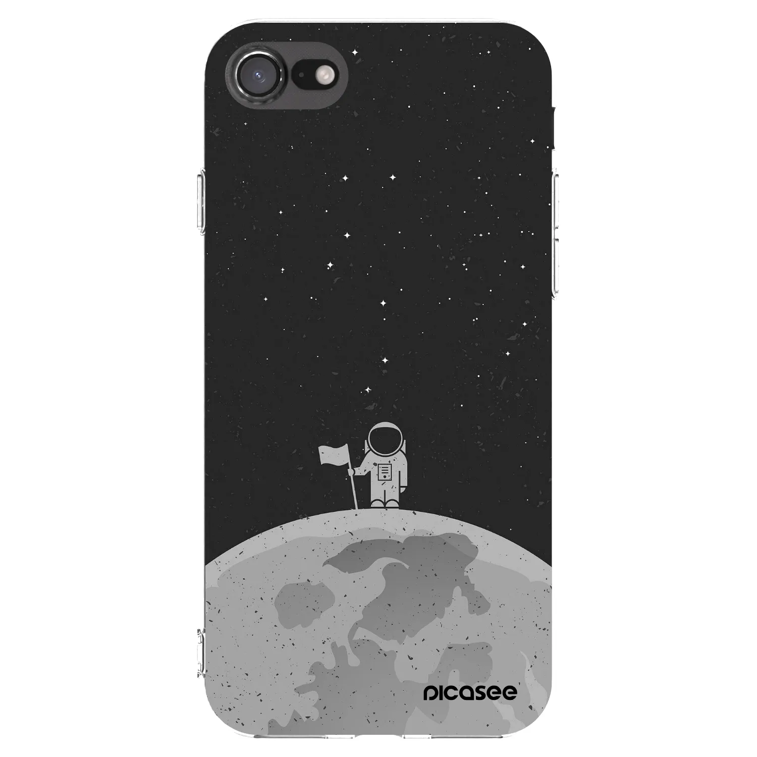 Picasee silikónový prehľadný obal pre Apple iPhone 8 - Astronaut