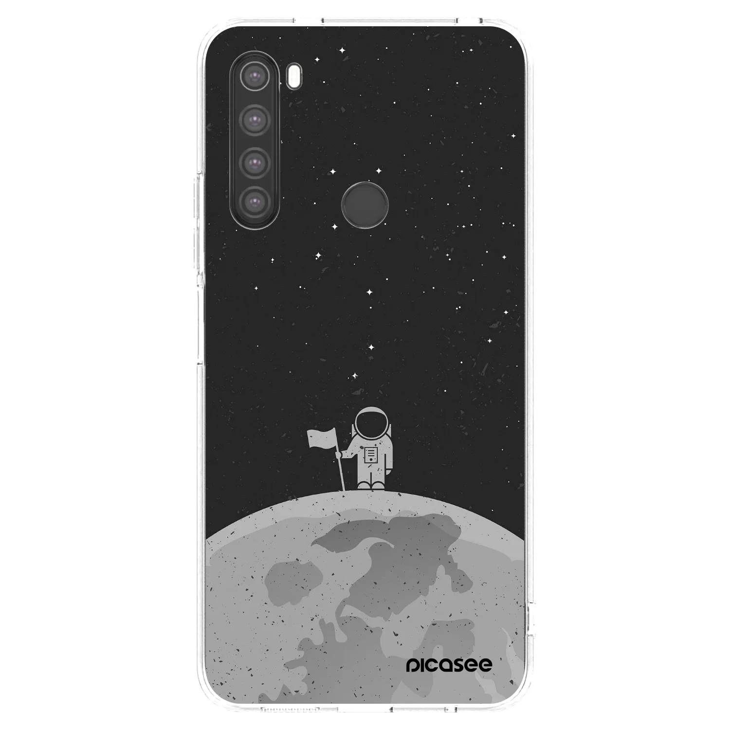 Picasee silikónový prehľadný obal pre Xiaomi Redmi Note 8 - Astronaut