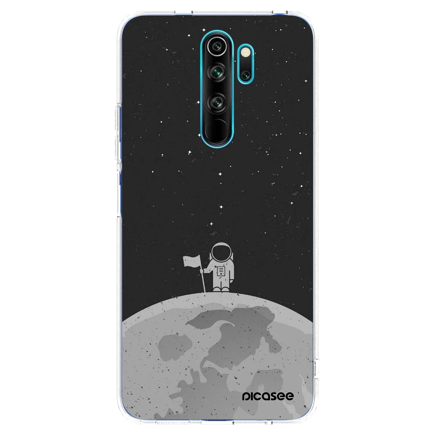 Picasee silikónový prehľadný obal pre Xiaomi Redmi Note 8 Pro - Astronaut