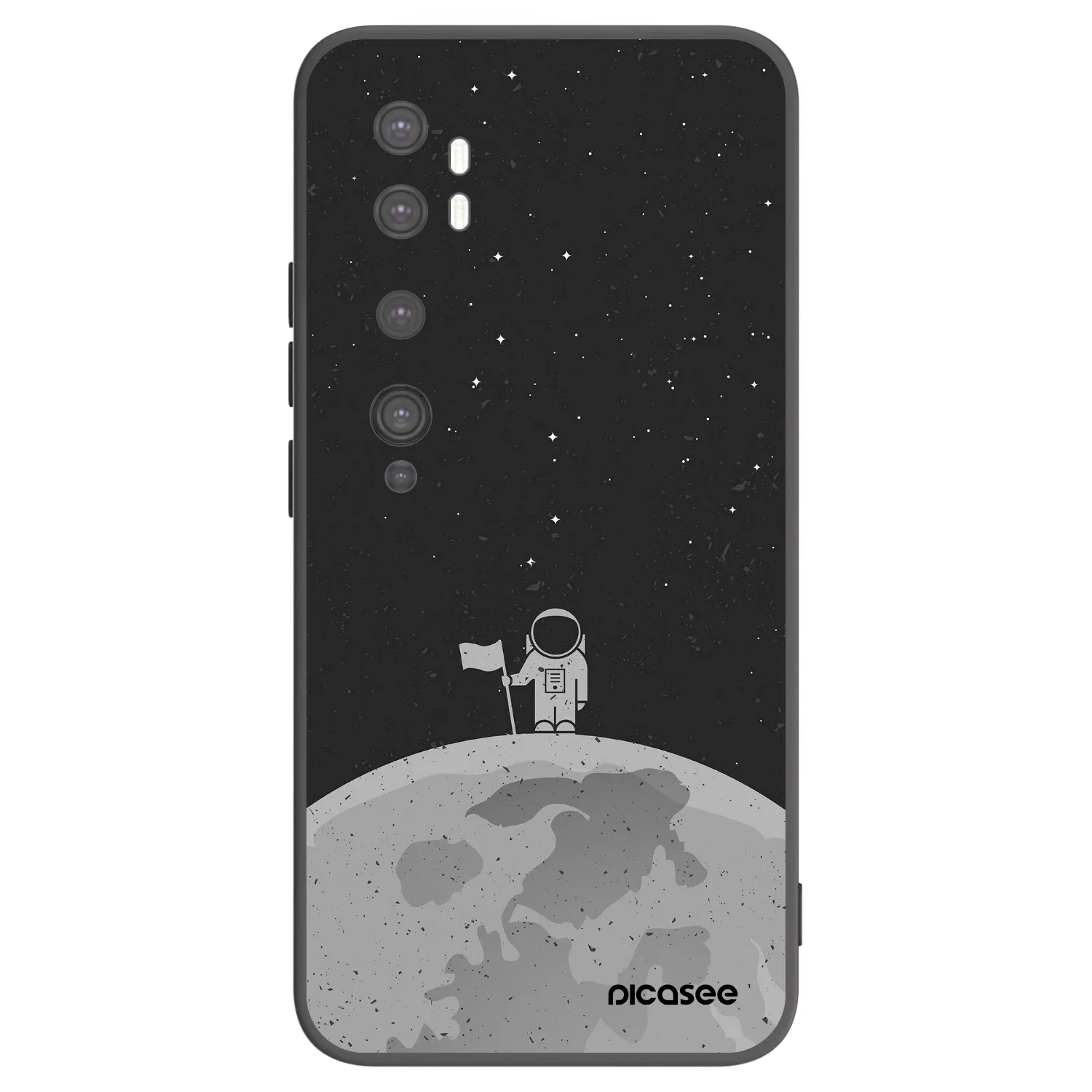 Picasee silikónový čierny obal pre Xiaomi Mi Note 10 (Pro) - Astronaut