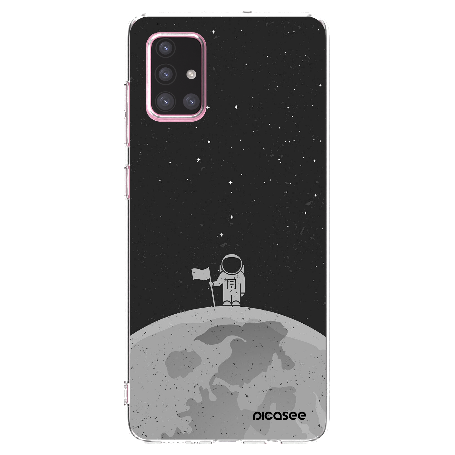 Picasee silikónový prehľadný obal pre Samsung Galaxy A71 A715F - Astronaut
