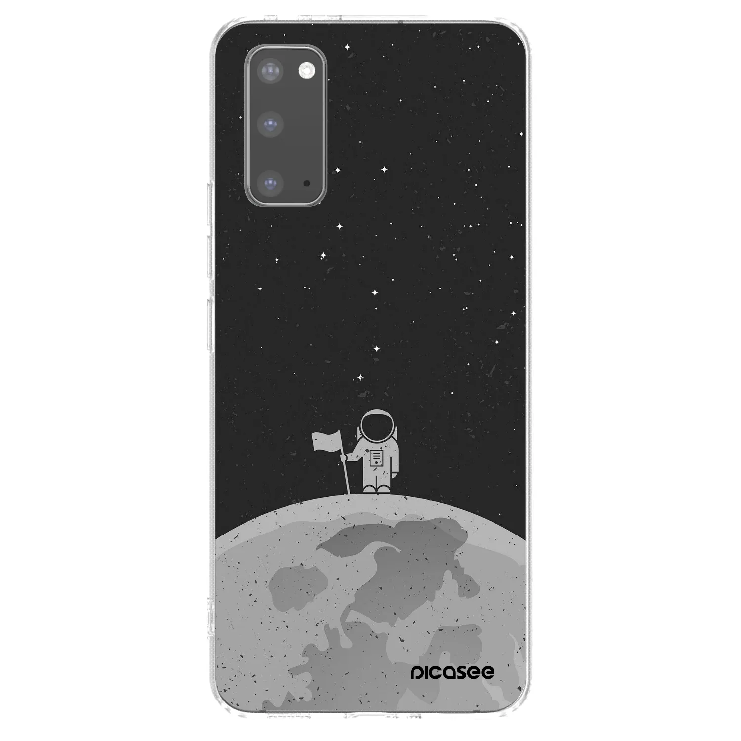 Picasee silikónový prehľadný obal pre Samsung Galaxy S20 G980F - Astronaut