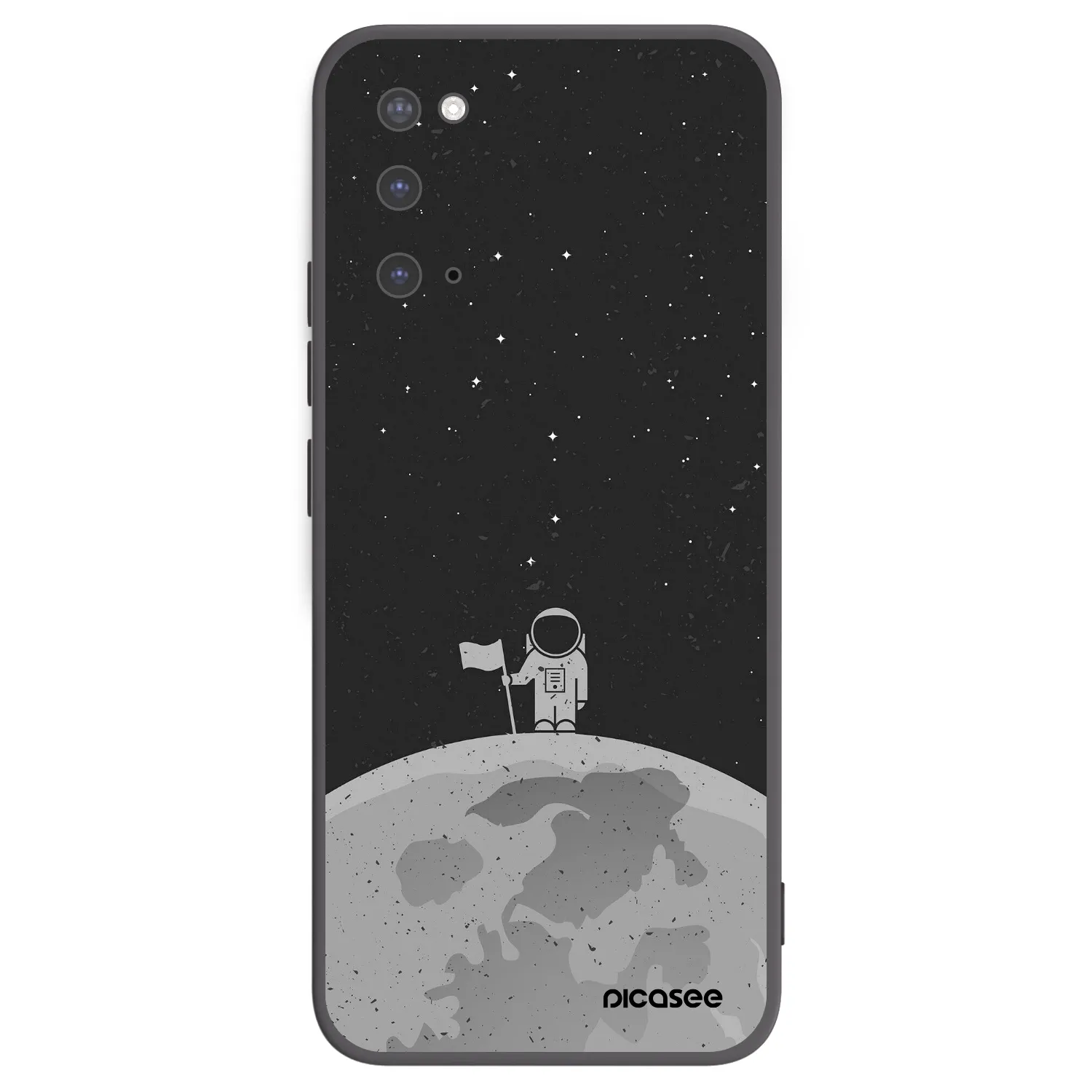 Picasee silikónový čierny obal pre Samsung Galaxy S20 G980F - Astronaut