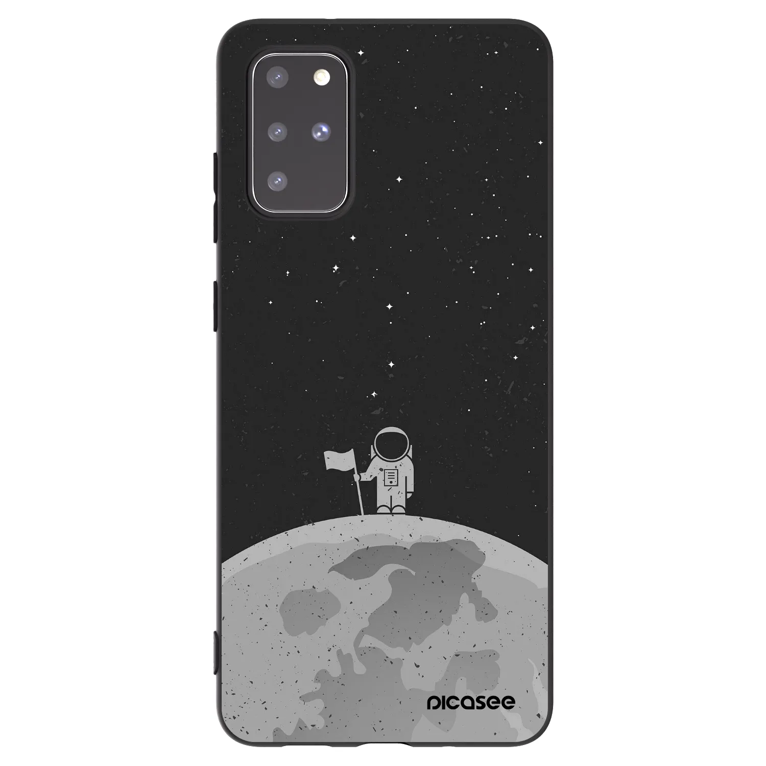 Picasee silikónový čierny obal pre Samsung Galaxy S20+ G985F - Astronaut