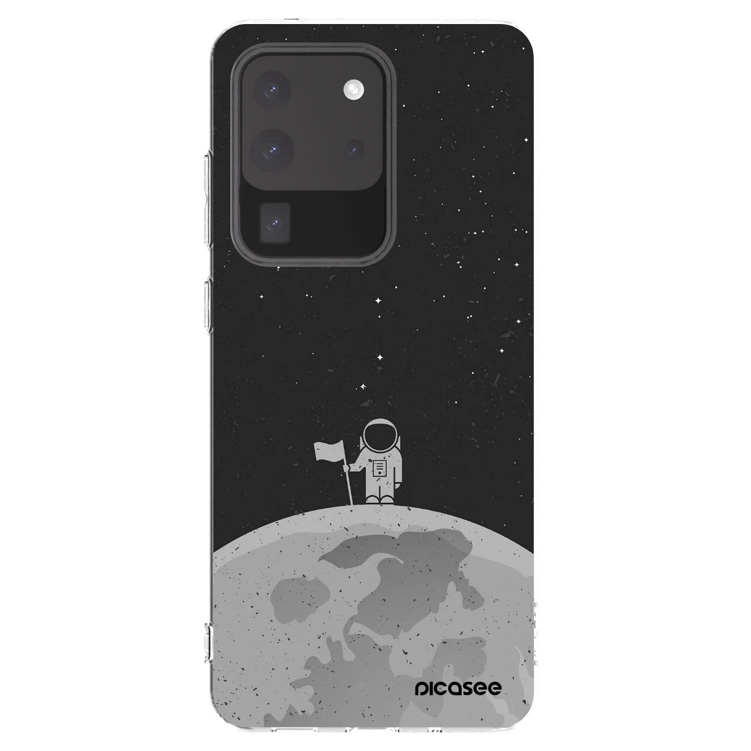 Picasee silikónový prehľadný obal pre Samsung Galaxy S20 Ultra 5G G988F - Astronaut