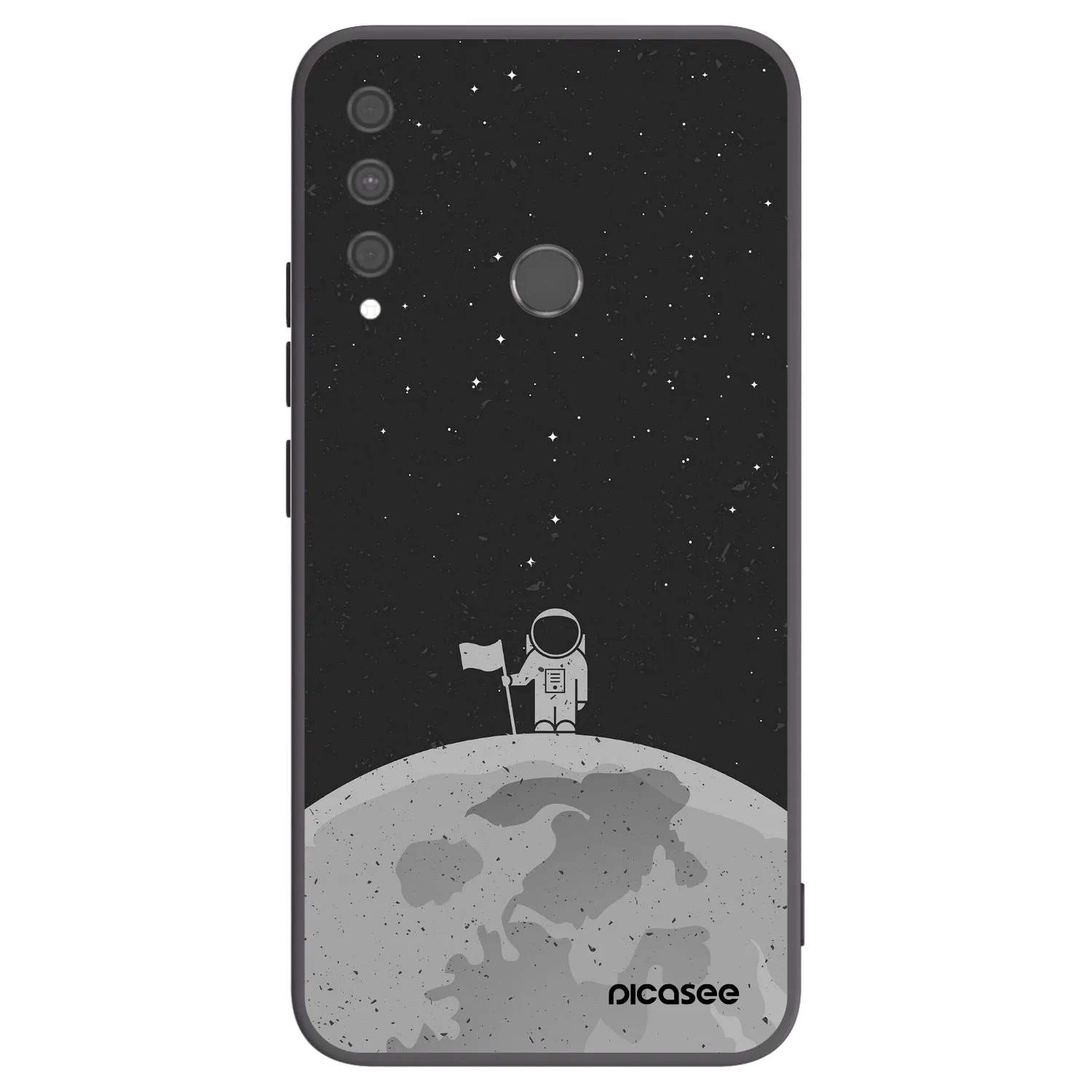 Picasee silikónový čierny obal pre Huawei P40 Lite E - Astronaut