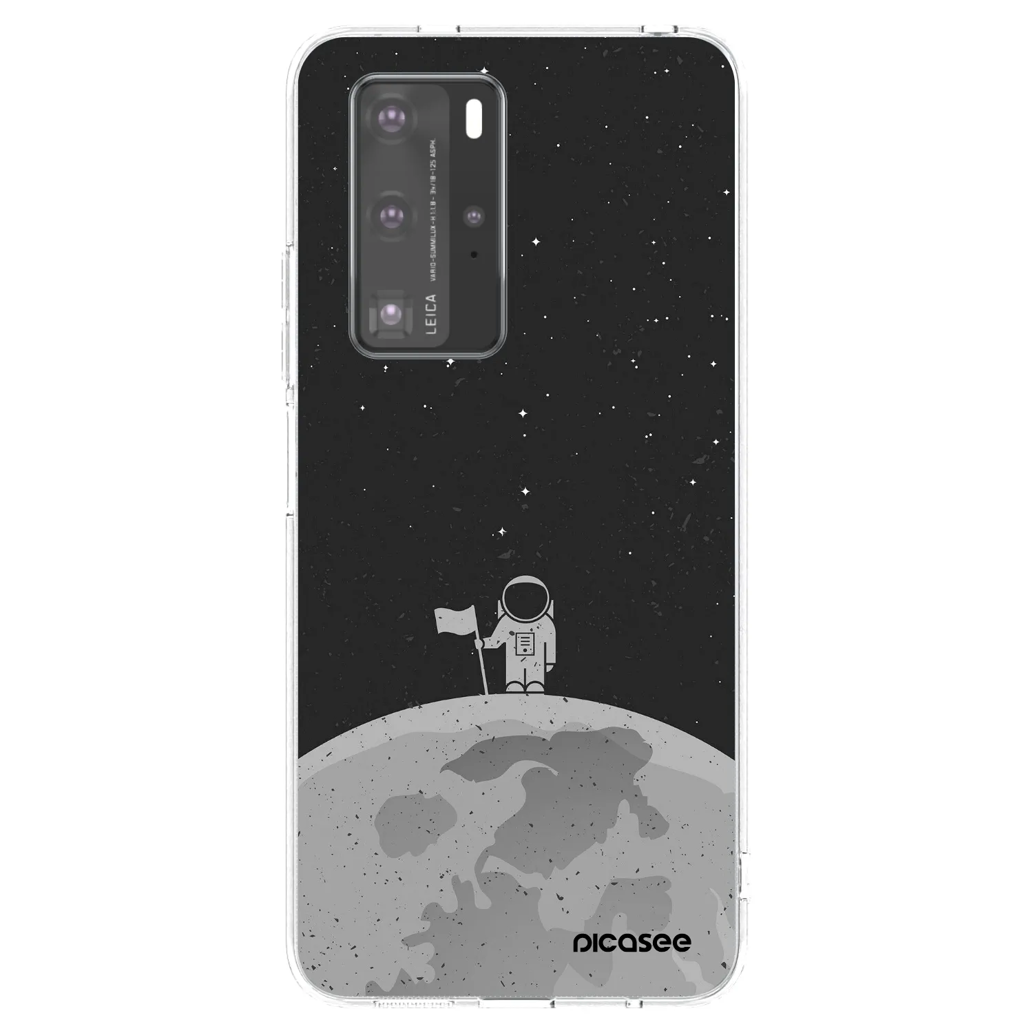 Picasee silikónový prehľadný obal pre Huawei P40 Pro - Astronaut