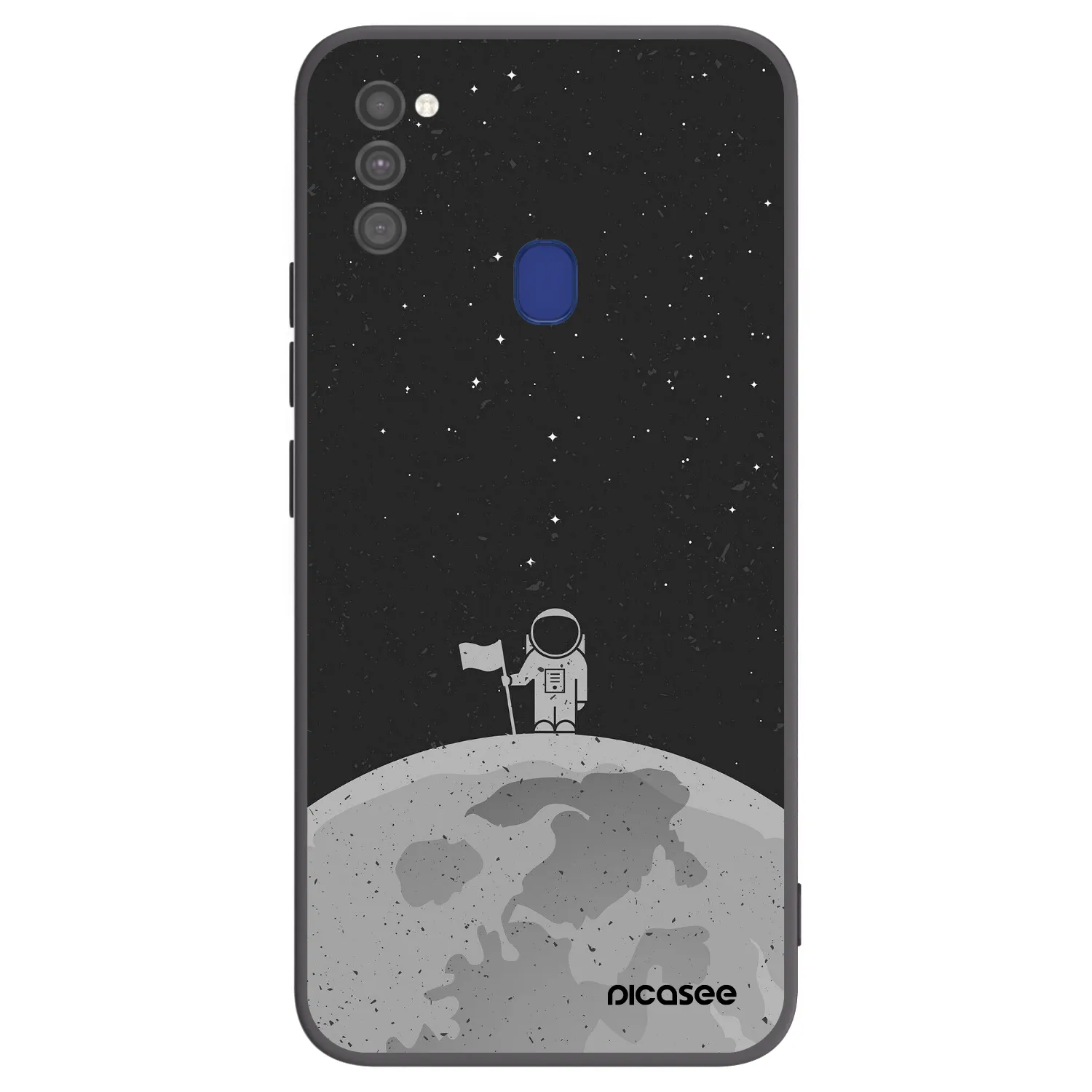Picasee silikónový čierny obal pre Samsung Galaxy M21 M215F - Astronaut