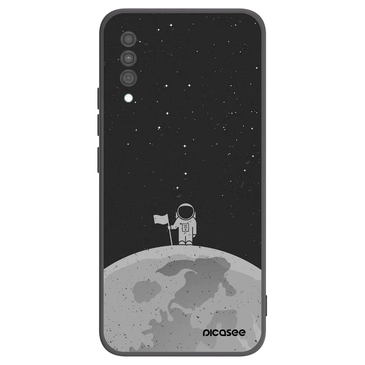 Picasee silikónový čierny obal pre Samsung Galaxy A30s A307F - Astronaut