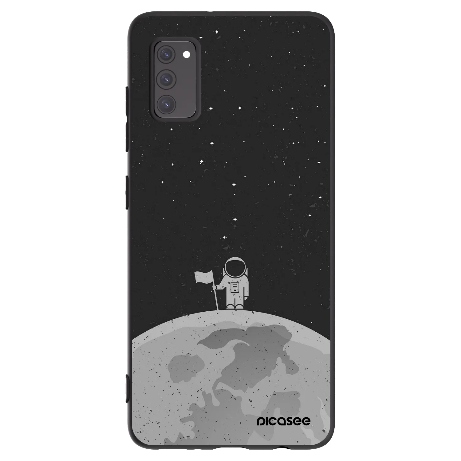 Picasee silikónový čierny obal pre Samsung Galaxy A41 A415F - Astronaut