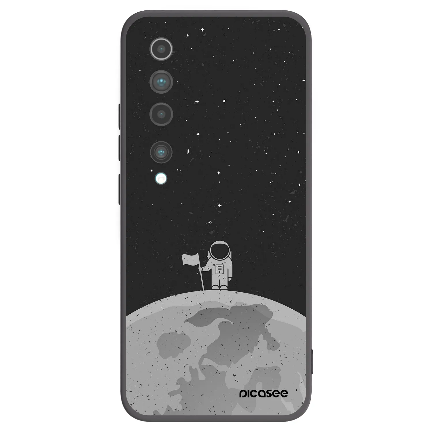Picasee silikónový čierny obal pre Xiaomi Mi 10 - Astronaut