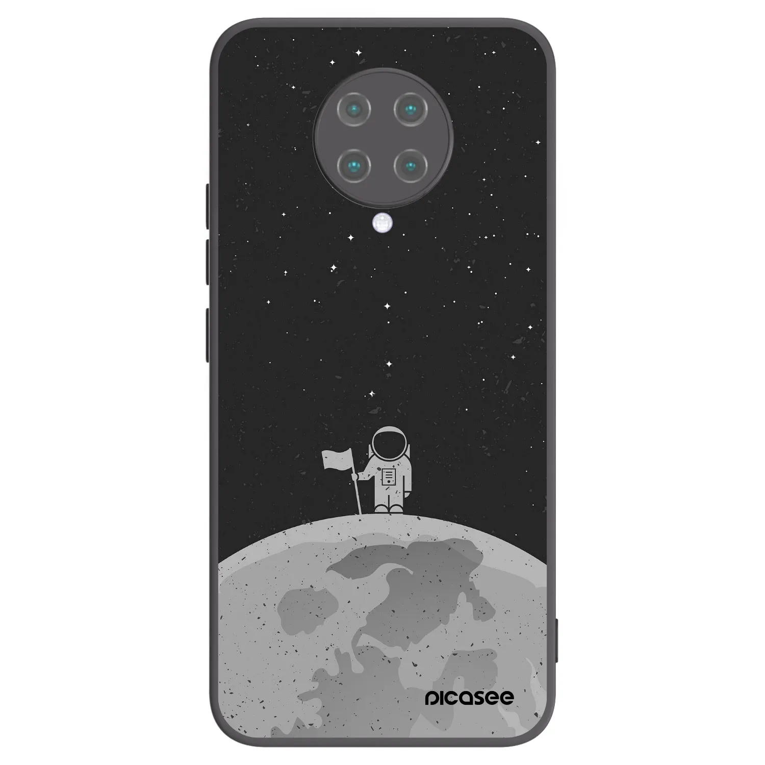 Picasee silikónový čierny obal pre Xiaomi Poco F2 Pro - Astronaut
